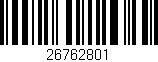 Código de barras (EAN, GTIN, SKU, ISBN): '26762801'