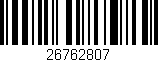Código de barras (EAN, GTIN, SKU, ISBN): '26762807'