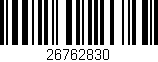 Código de barras (EAN, GTIN, SKU, ISBN): '26762830'