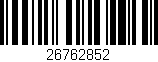 Código de barras (EAN, GTIN, SKU, ISBN): '26762852'