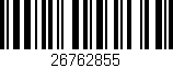 Código de barras (EAN, GTIN, SKU, ISBN): '26762855'