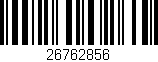 Código de barras (EAN, GTIN, SKU, ISBN): '26762856'