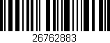 Código de barras (EAN, GTIN, SKU, ISBN): '26762883'