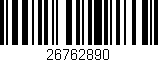 Código de barras (EAN, GTIN, SKU, ISBN): '26762890'