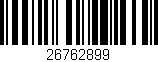 Código de barras (EAN, GTIN, SKU, ISBN): '26762899'