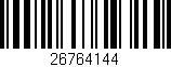 Código de barras (EAN, GTIN, SKU, ISBN): '26764144'