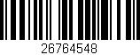 Código de barras (EAN, GTIN, SKU, ISBN): '26764548'