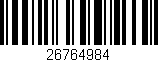 Código de barras (EAN, GTIN, SKU, ISBN): '26764984'