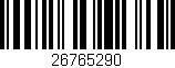 Código de barras (EAN, GTIN, SKU, ISBN): '26765290'