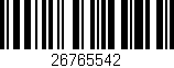 Código de barras (EAN, GTIN, SKU, ISBN): '26765542'