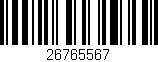 Código de barras (EAN, GTIN, SKU, ISBN): '26765567'