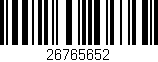 Código de barras (EAN, GTIN, SKU, ISBN): '26765652'