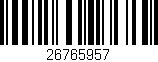 Código de barras (EAN, GTIN, SKU, ISBN): '26765957'