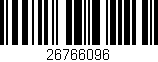 Código de barras (EAN, GTIN, SKU, ISBN): '26766096'