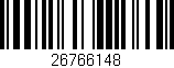 Código de barras (EAN, GTIN, SKU, ISBN): '26766148'