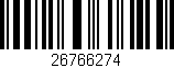 Código de barras (EAN, GTIN, SKU, ISBN): '26766274'
