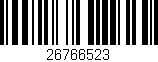 Código de barras (EAN, GTIN, SKU, ISBN): '26766523'