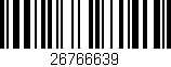 Código de barras (EAN, GTIN, SKU, ISBN): '26766639'