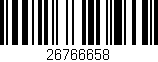 Código de barras (EAN, GTIN, SKU, ISBN): '26766658'