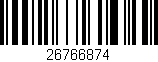 Código de barras (EAN, GTIN, SKU, ISBN): '26766874'