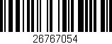 Código de barras (EAN, GTIN, SKU, ISBN): '26767054'