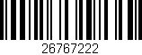 Código de barras (EAN, GTIN, SKU, ISBN): '26767222'