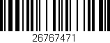 Código de barras (EAN, GTIN, SKU, ISBN): '26767471'