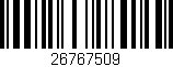 Código de barras (EAN, GTIN, SKU, ISBN): '26767509'