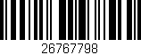 Código de barras (EAN, GTIN, SKU, ISBN): '26767798'