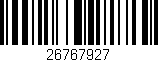 Código de barras (EAN, GTIN, SKU, ISBN): '26767927'