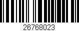 Código de barras (EAN, GTIN, SKU, ISBN): '26768023'