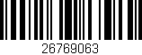 Código de barras (EAN, GTIN, SKU, ISBN): '26769063'