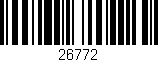 Código de barras (EAN, GTIN, SKU, ISBN): '26772'