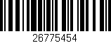 Código de barras (EAN, GTIN, SKU, ISBN): '26775454'
