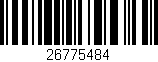 Código de barras (EAN, GTIN, SKU, ISBN): '26775484'