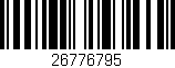 Código de barras (EAN, GTIN, SKU, ISBN): '26776795'