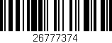 Código de barras (EAN, GTIN, SKU, ISBN): '26777374'