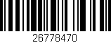 Código de barras (EAN, GTIN, SKU, ISBN): '26778470'
