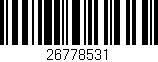 Código de barras (EAN, GTIN, SKU, ISBN): '26778531'