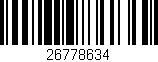 Código de barras (EAN, GTIN, SKU, ISBN): '26778634'