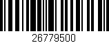 Código de barras (EAN, GTIN, SKU, ISBN): '26779500'