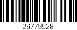 Código de barras (EAN, GTIN, SKU, ISBN): '26779528'