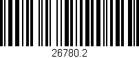 Código de barras (EAN, GTIN, SKU, ISBN): '26780.2'