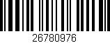 Código de barras (EAN, GTIN, SKU, ISBN): '26780976'