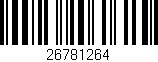 Código de barras (EAN, GTIN, SKU, ISBN): '26781264'