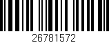Código de barras (EAN, GTIN, SKU, ISBN): '26781572'