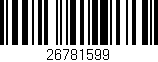 Código de barras (EAN, GTIN, SKU, ISBN): '26781599'
