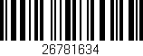 Código de barras (EAN, GTIN, SKU, ISBN): '26781634'