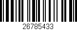 Código de barras (EAN, GTIN, SKU, ISBN): '26785433'