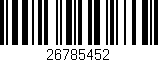 Código de barras (EAN, GTIN, SKU, ISBN): '26785452'